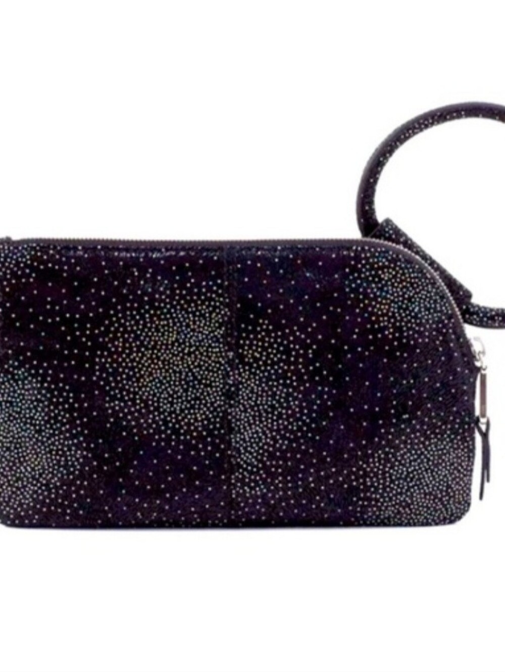 NWT Hobo "Sable" Leather Wristlet in Black/Silver - Picture 4 of 11